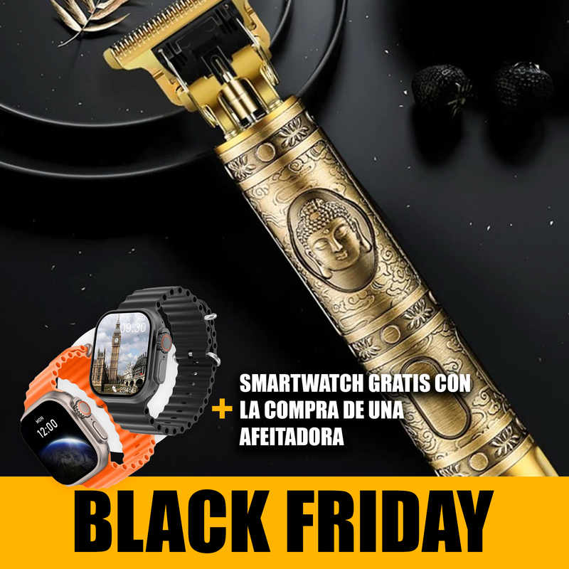 🖤 BLACK FRIDAY: Afeitadora profesional barbero + 🎁REGALO: Reloj inteligente